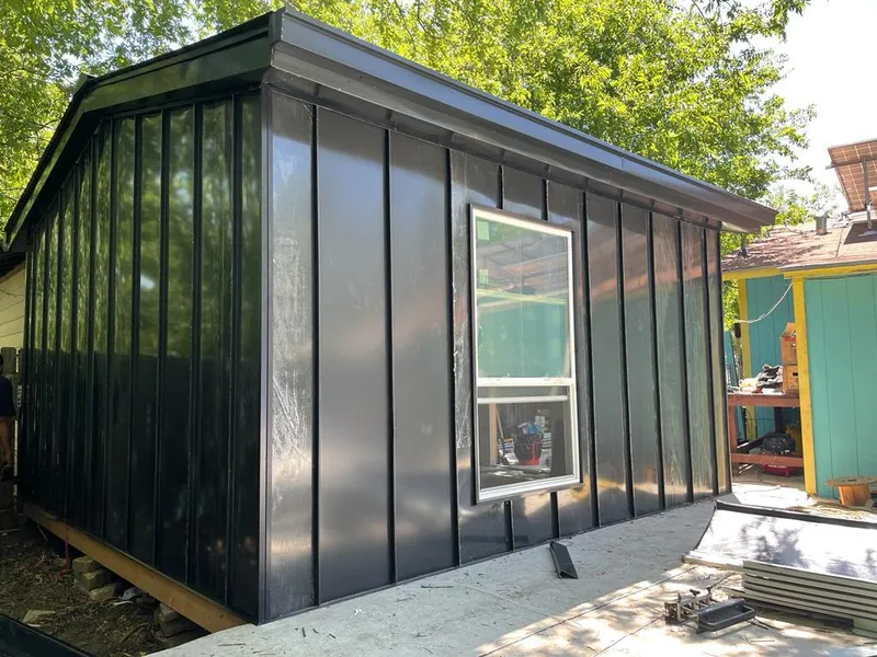 Black standing seam metal wall panels for Metal Roof Installation in North Lebanon